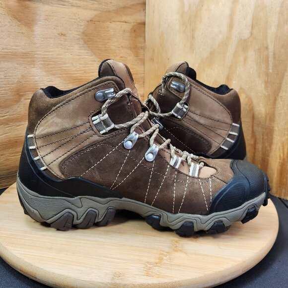 Oboz Bridger Mid Womens Brown Dry Leather Waterproof Hiking Boots Size 8.5 - Picture 7 of 10